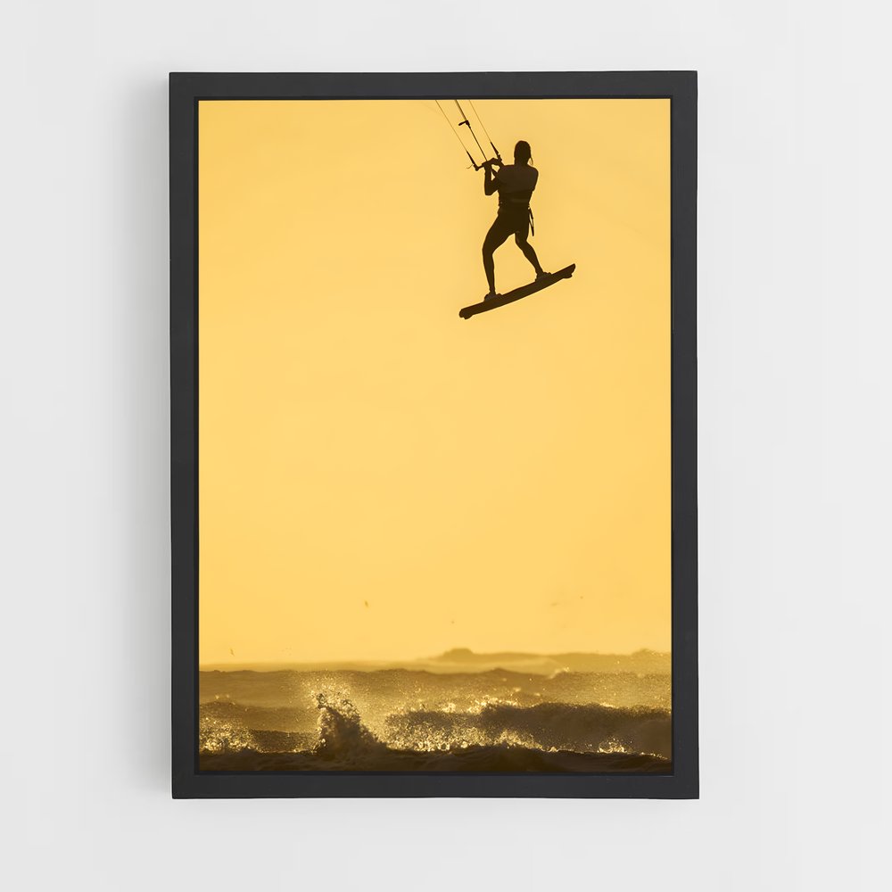 Poster Parade Aquatique – affiche Kitesurf (vue 2)